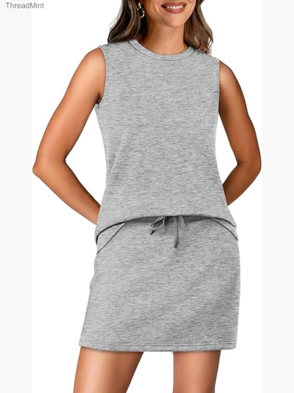 Two Piece Skirt Set Women Summer Tennis Outfit Lounge Sets